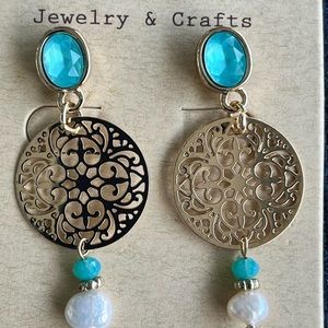 Gold Filled Filigree Dangle Earring NWOTs
